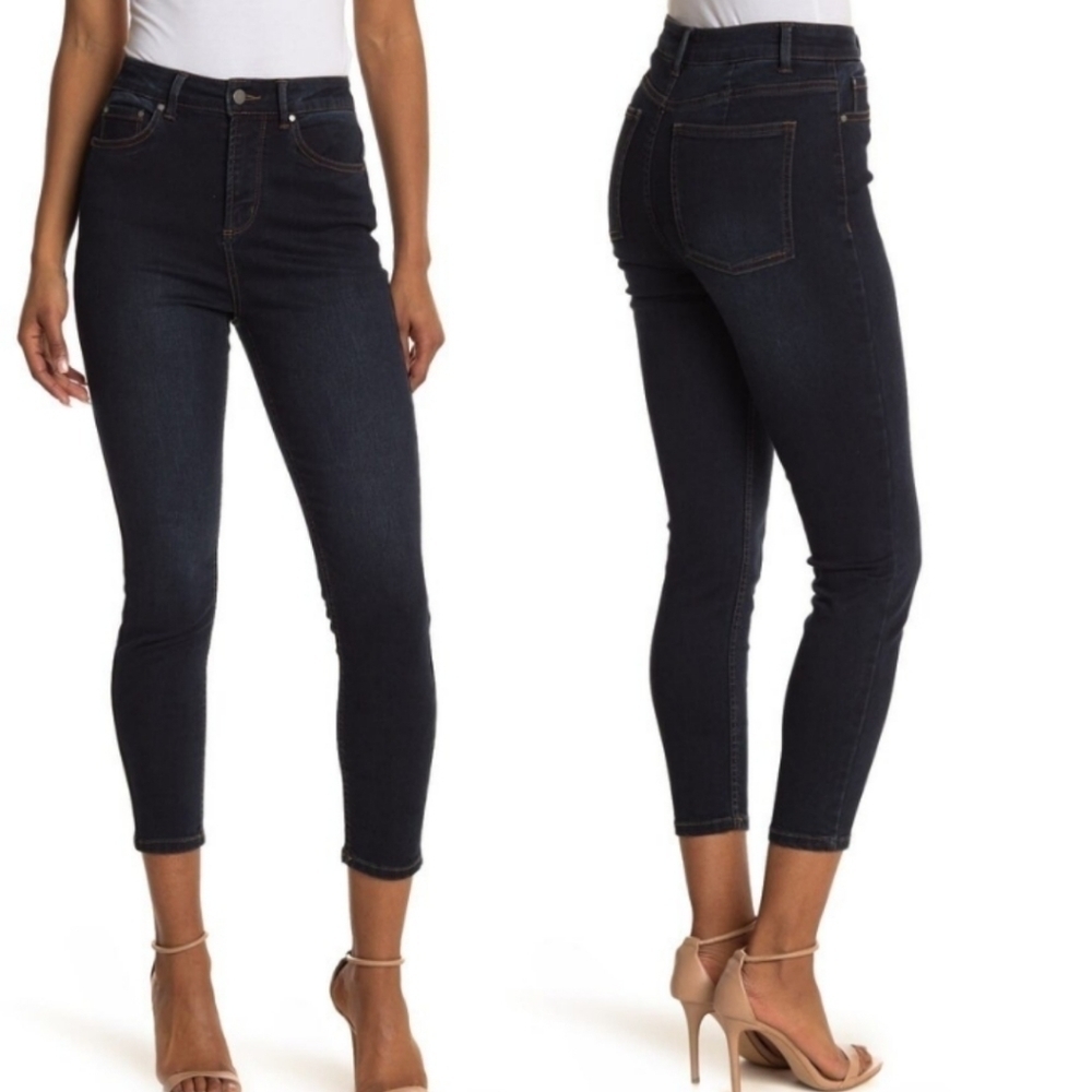 AFRM Richards Skinny Jeans new NWT indigo dark wash‎ high waist rise